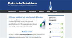 Desktop Screenshot of elektrische-zahnbuerste-test.net