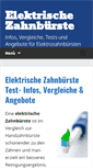 Mobile Screenshot of elektrische-zahnbuerste-test.net